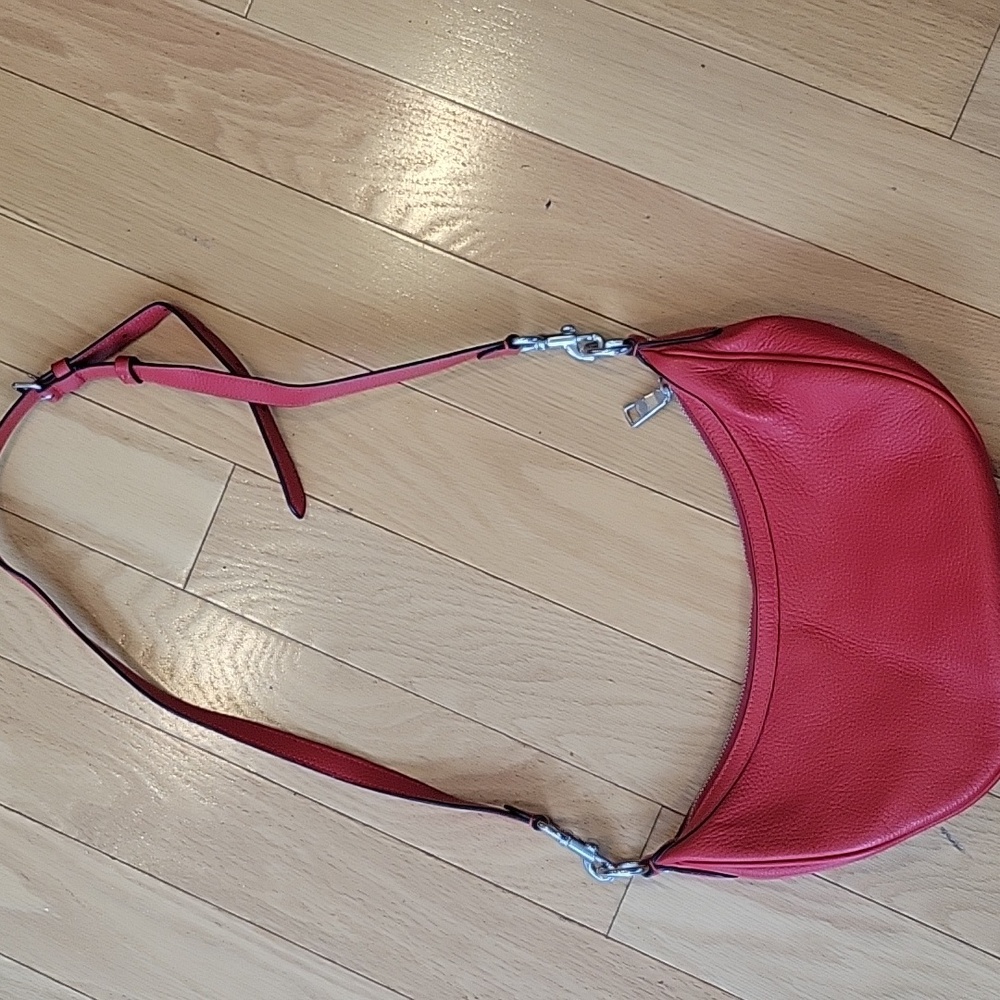Coach Aria Crossbody Bag In Bright Poppy - Picture 16 of 16